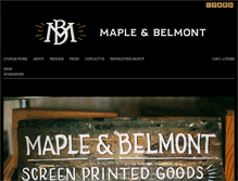 Tablet Screenshot of mapleandbelmont.com